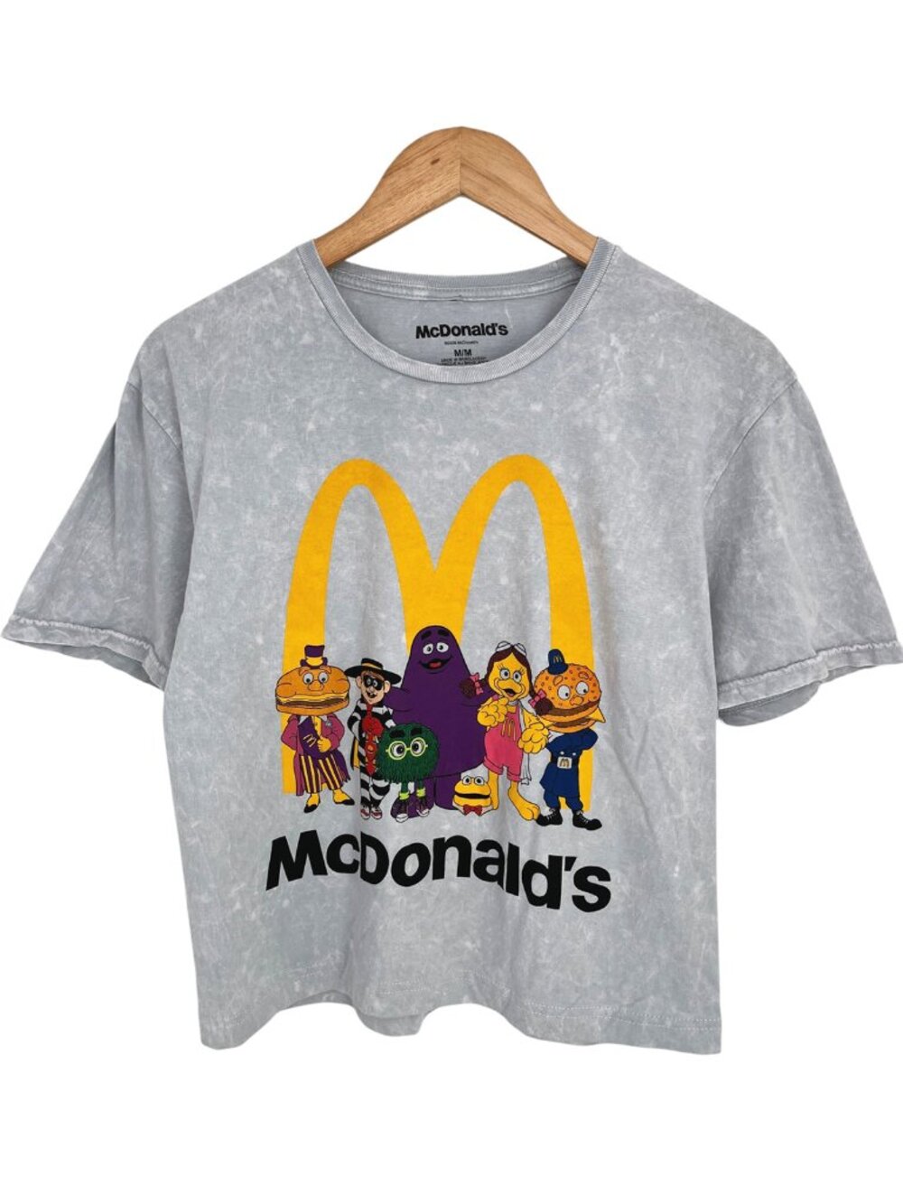 NWOT McDonald’s Women’s Cropped T-Shirt Golden Arches & Characters Medium